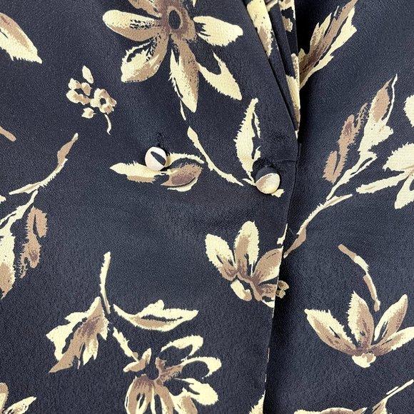 VTG Impressions of California 1980's Floral Blouse - Picture 4 of 9